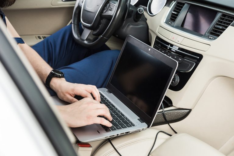 professional,car,mechanic,working,in,auto,repair,service.,computer,video